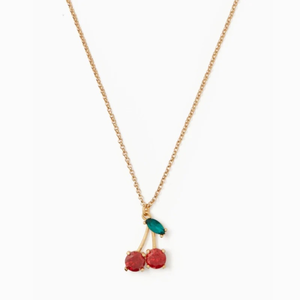 Kate Spade New York Ma Cherie Cherry Crystal Pendant Necklace